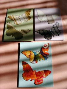 Recycled Butterfly Cards