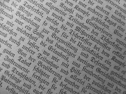 Classic German Script from a Vintage Book of Fairy Tales