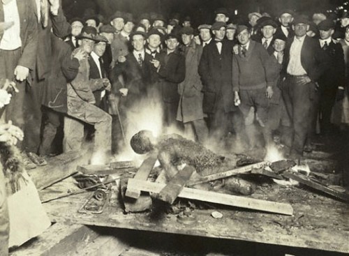 The burning of Will Brown's body, Omaha, Nebraska, Sept. 28, 1919. Source — NSHS, RG2281-69