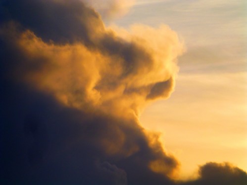 sunlit clouds in a somerville sky