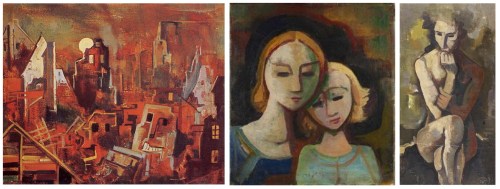 carl hofer paintings, period 1947-1948