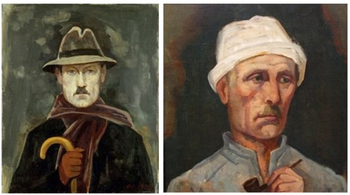 carl hofer self-portraits, spanning1920-1945