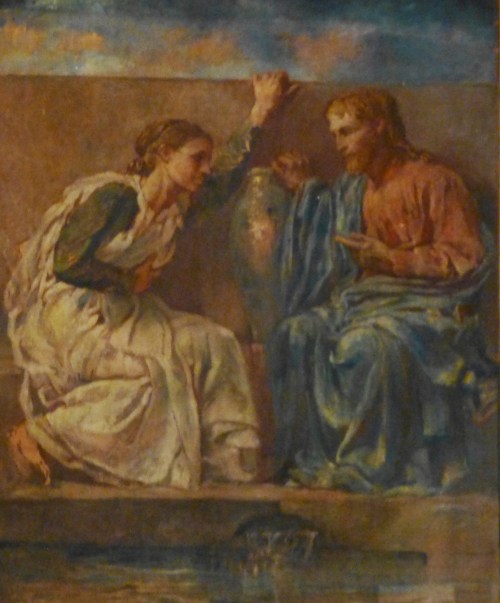 Christ Woman at Well, mural in Trinity Church by John La Farge