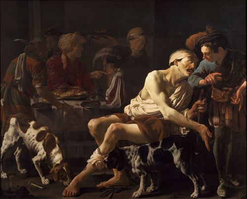 The Rich Man and the Poor Lazarus by Hendrick ter Brugghen, 1625