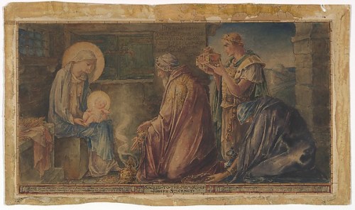 Nativity: Design for the Stickney Memorial Window, Faith Chapel, Jekyll Island, Georgia, Metropolitan Museum of Art