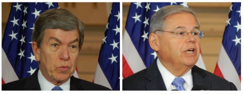 Sen. Roy Blunt (MI) and Sen. Robert Menendez (NJ)