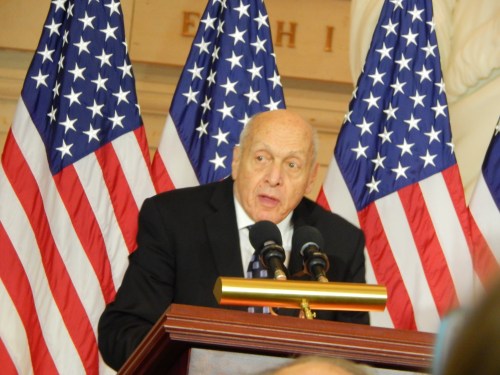 Mr. Harry Ettlinger, Monuments Man, accepting the award.